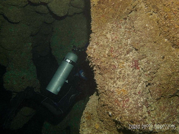 Blue Hole at 133 feet