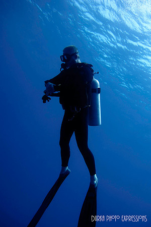 Fellow Diver with Long Fins